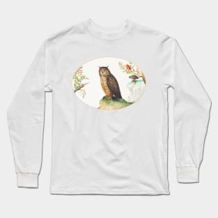 Owl with a Second in the Distance Eating a Rabbit (1575–1580) Long Sleeve T-Shirt